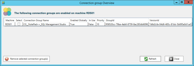 Connection Group Overview